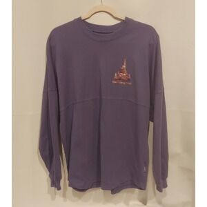 Walt Disney World Purple 50th Anniversary Spirit Jersey Sweatshirt Size Medium